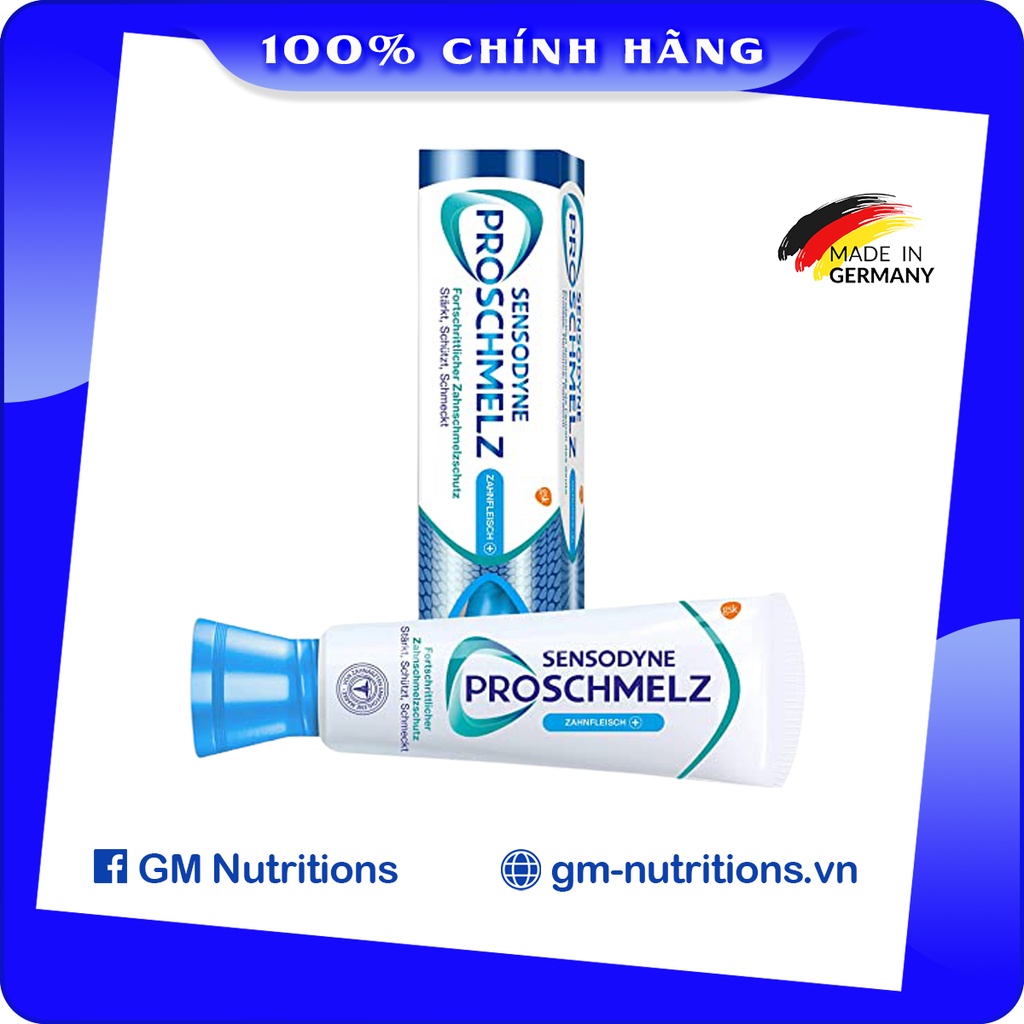 Kem đánh răng hàng ngày Sensodyne Proschmelz Zahn Fleisch Đức 75ml cho hơi thở thơm mát