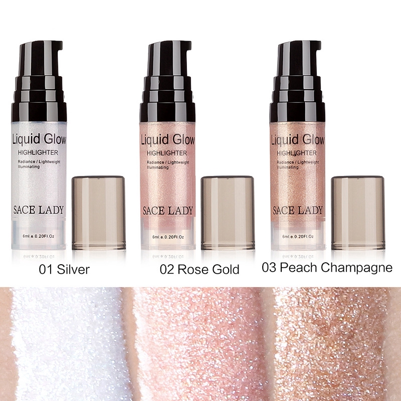 SACE LADY Liquid Highlighter Sheer Glow Finish Makeup Radiance 6ml/0.2fl.oz Weightless Blendable Texture MM