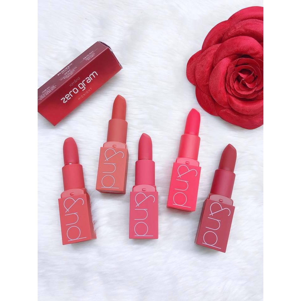 (04/2022)Son Thỏi Lì Romand Zerogram Matte Lipstick