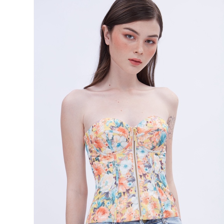 CHITS- Thiết kế corset hoa mở khóa trước