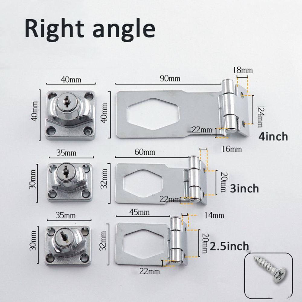 Ổ Khóa Cửa Garage NICKOLAS Hasp Kèm Chìa Khóa