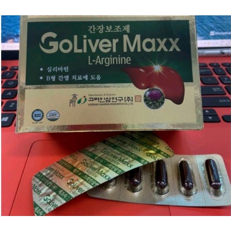 《Date 2025》Viên Uống Bổ Gan Goliver Maxx Korea hộp 60 viên