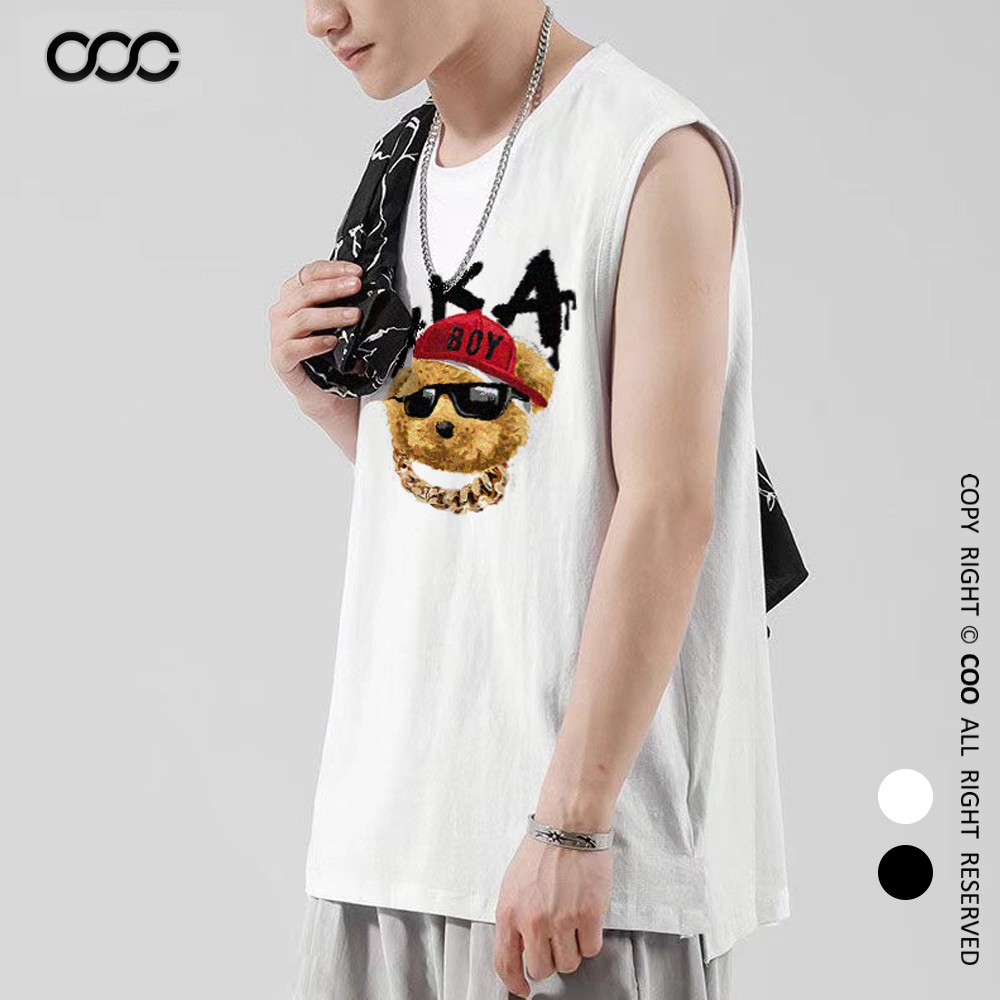 Áo ba lỗ Coo phom Unisex nam nữ cotton form rộng , áo sát nách TS001 | BigBuy360 - bigbuy360.vn