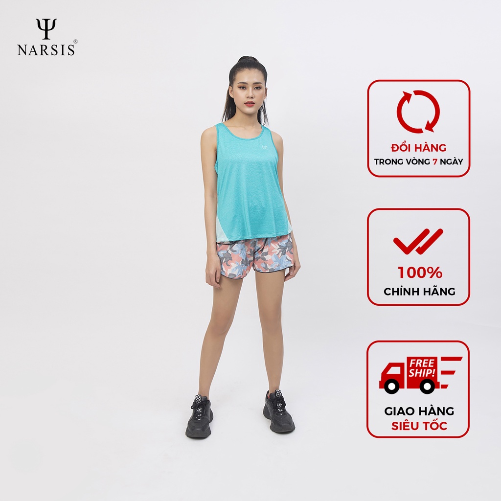 Quần Shorts nữ Narsis T8001 cạp chun dây rút phối túi hai bên