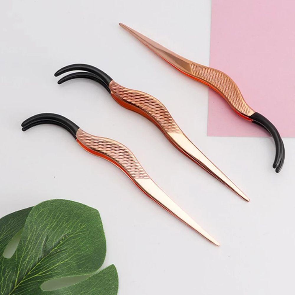 OCEANMAP Nhíp Gắn Mi Giả Hình Cong 3D Bằng Thép Không Gỉ Chuyên Nghiệp