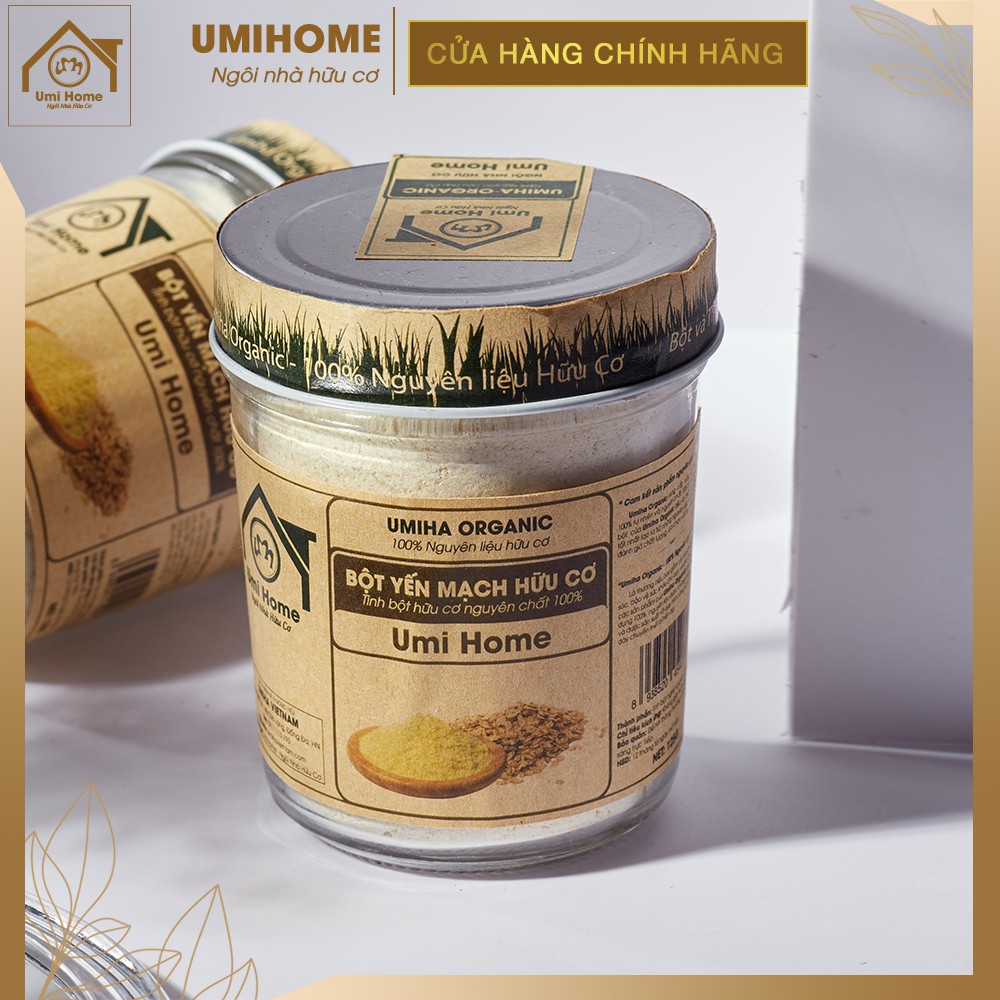 Bột Yến Mạch đắp mặt hữu cơ UMIHOME nguyên chất | Oat Powder 100% Organic 135G