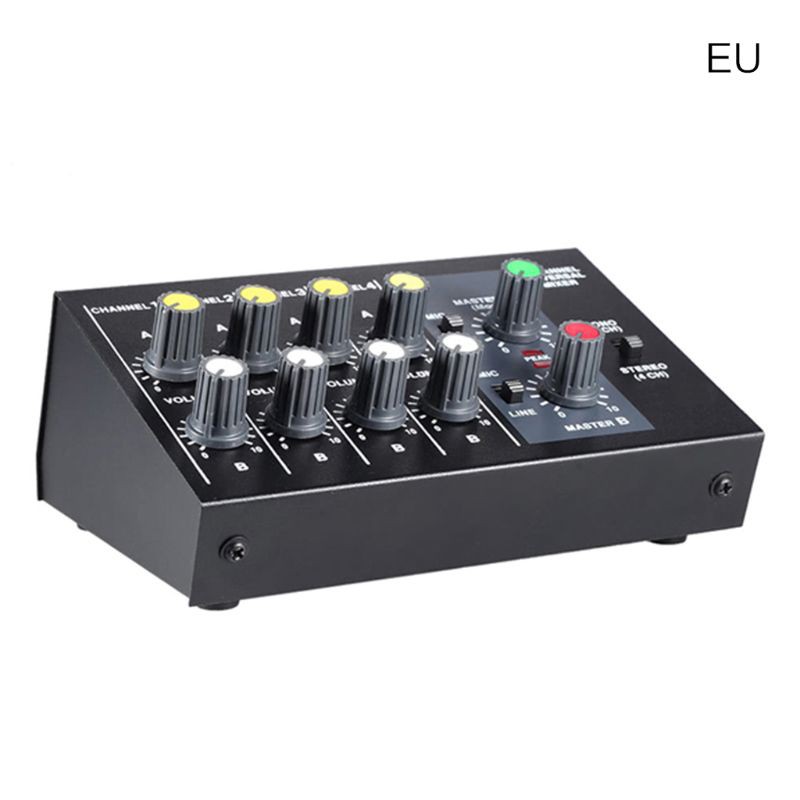 Bảng điều khiển trộn phổ âm kỹ thuật số 8 kênh Mono/ Stereo Mono/ Stereo EU/ US chất lượng cao