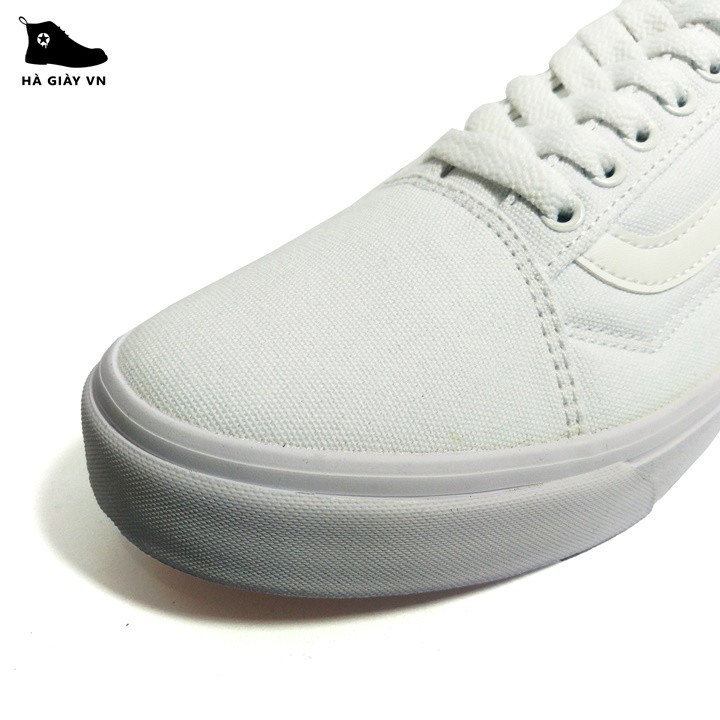 Giày Sneaker  old skool nam nữ full trắng đủ size