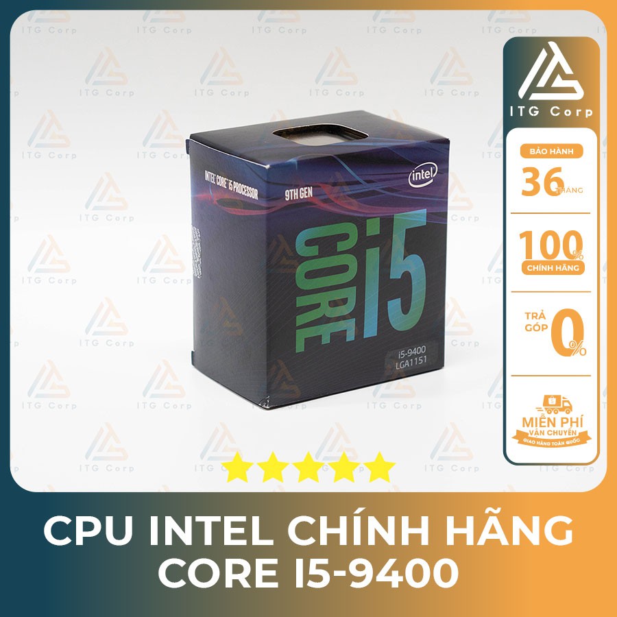 CPU INTEL I5 9400 TRAY/BOX NK/BOX HÃNG