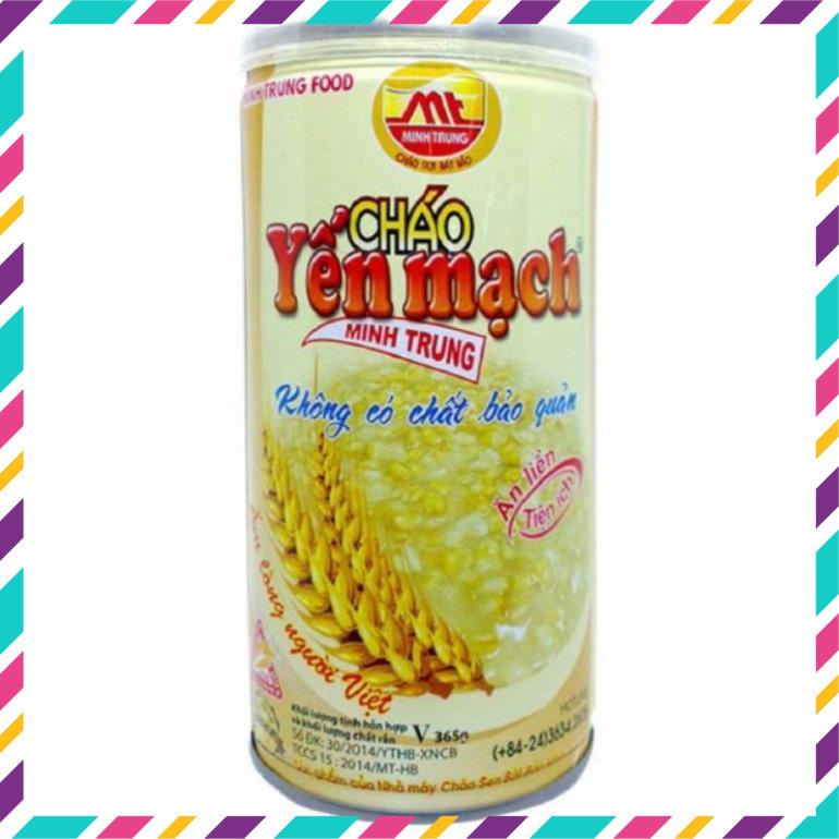 Cháo ăn liền Yến mạch Minh Trung lon 365g
