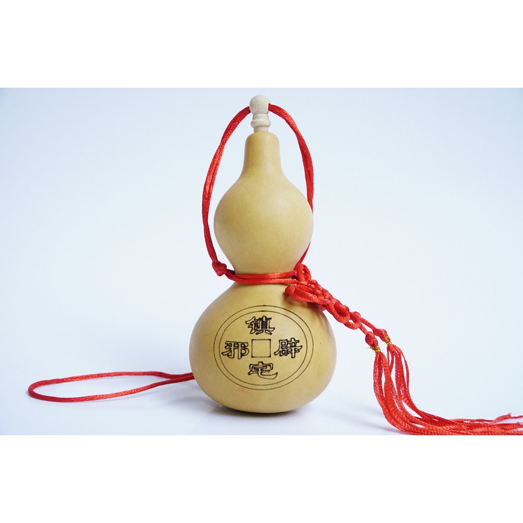 Bầu hồ lô phong thủy bát quái khắc Laze dây đỏ có nắp trấn trạch | BigBuy360 - bigbuy360.vn