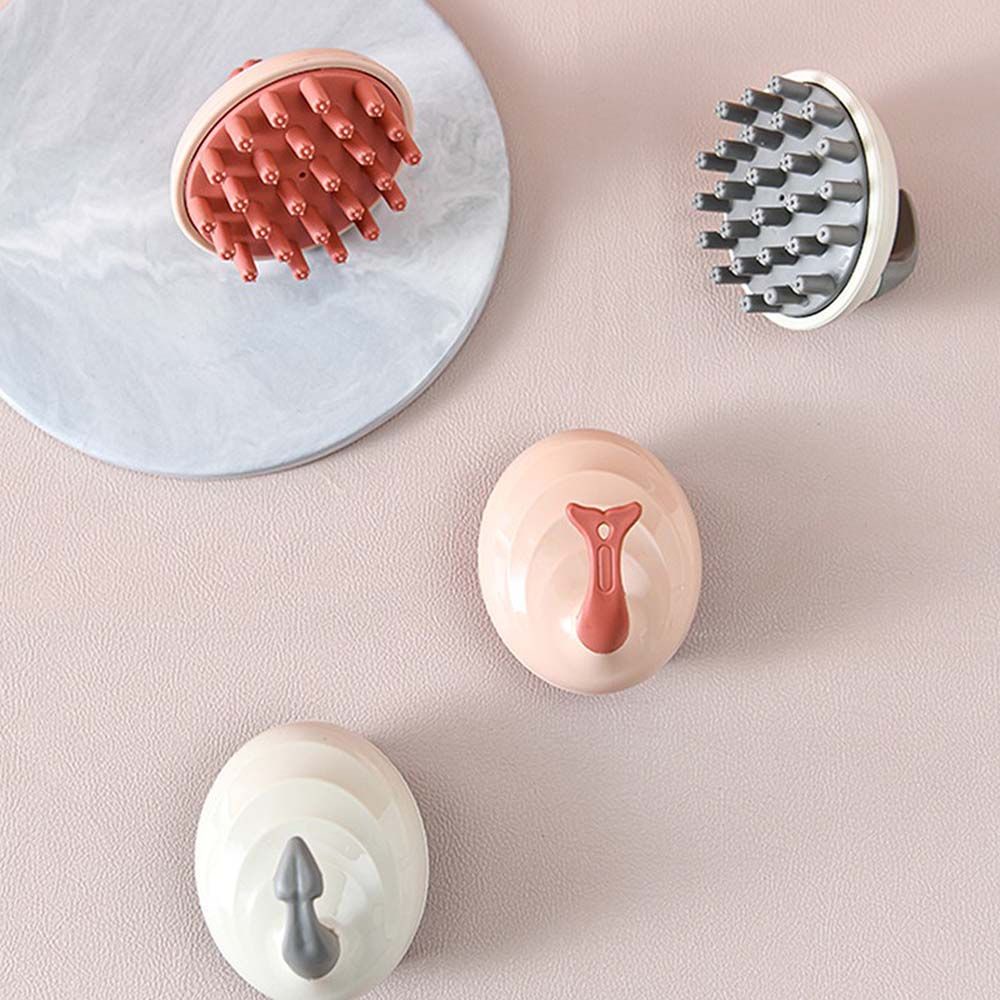 [Hàng mới về] Lược chải tóc mát xa da đầu mềm mại tay cầm xinh xắn tiện dụng