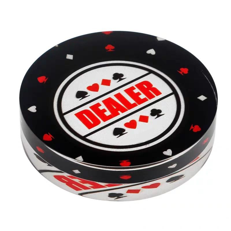 Nút Dealer Gameland bằng Acrylic cao cấp cho Poker (có video sản phẩm)