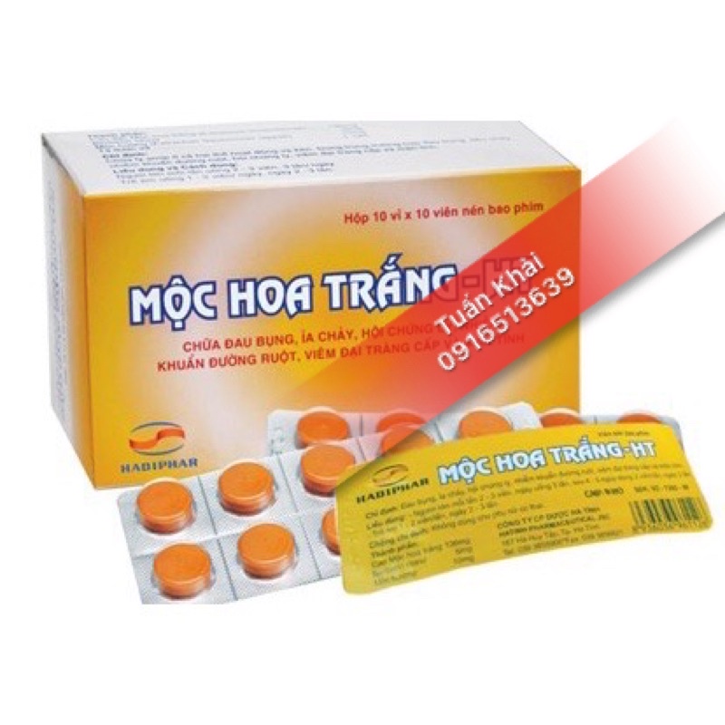 Viên uống Mộc Hoa Trắng Hộp 100 viên