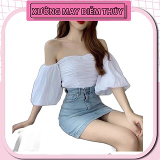 Áo xốp tay phồng ao04