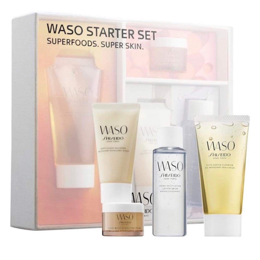 Set mỹ phẩm chăm sóc da mặt Shiseido Waso Starter Set - EDS Hàng Mỹ