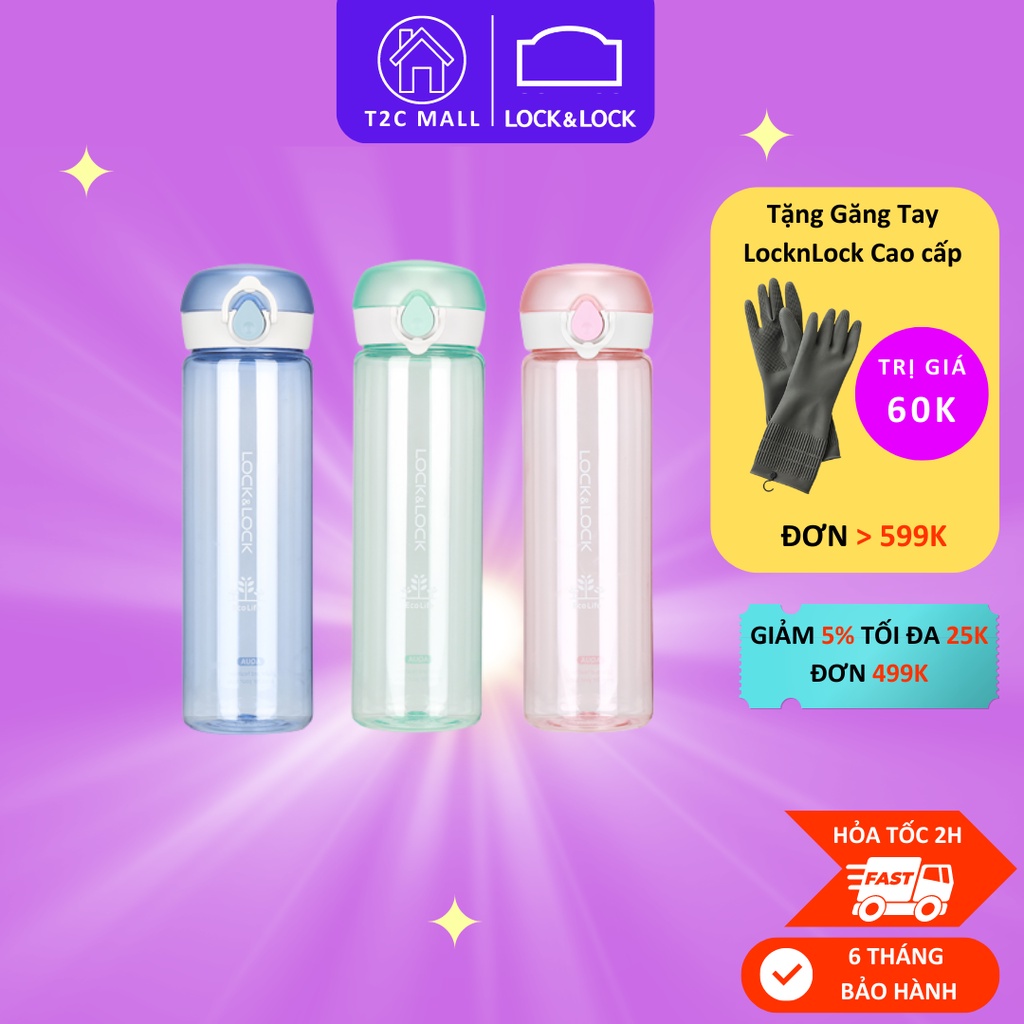 Bình Nước Nhựa Tritan 500ml One Touch ABF645 Đóng Mở Nắp Dễ Dàng - T2Cmall