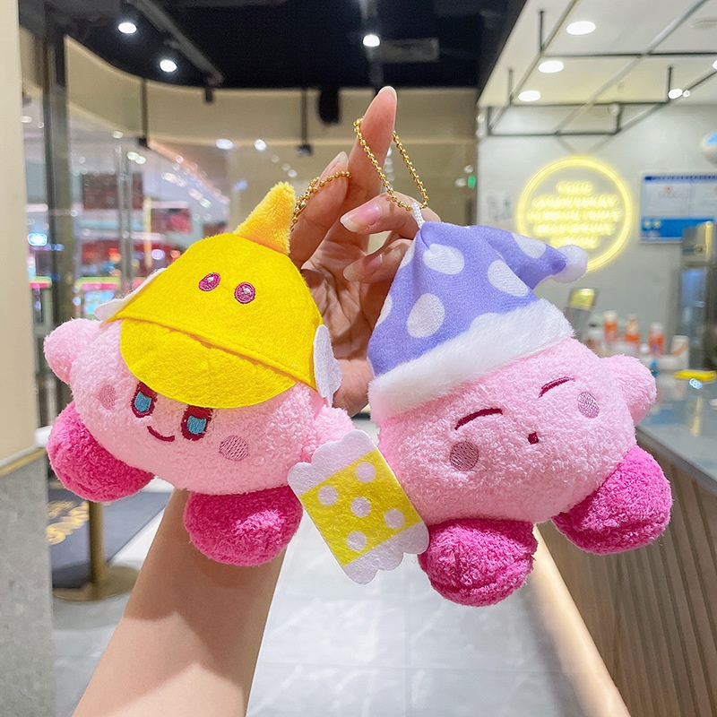 Móc Khóa Hình Đầu Bếp Kirby Nhồi Bông Dễ Thương Cho Bé