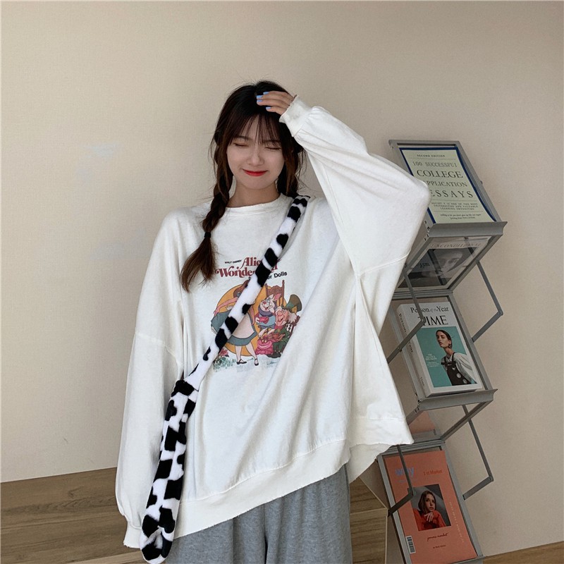 Áo Dài Tay In HOẠT HÌNH BẠCH TUYẾT VÀ 7 CHÚ LÙN  UNISEX