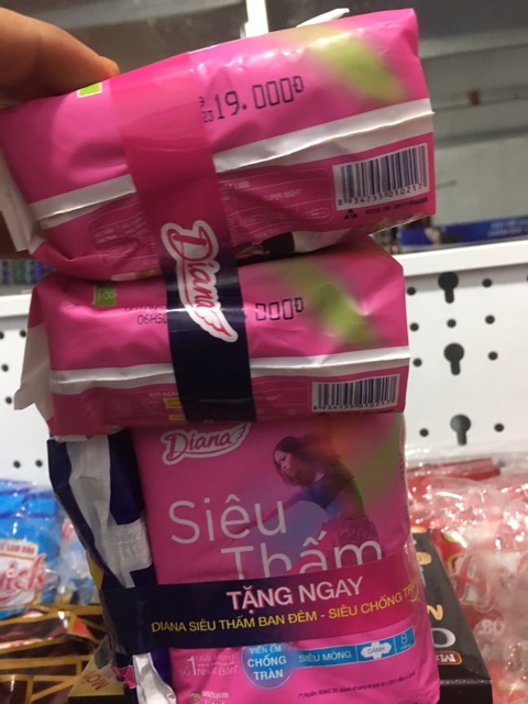 COMBO 2 BĂNG VỆ SINH SIÊU MỎNG KHÔNG CÁNH DIANA