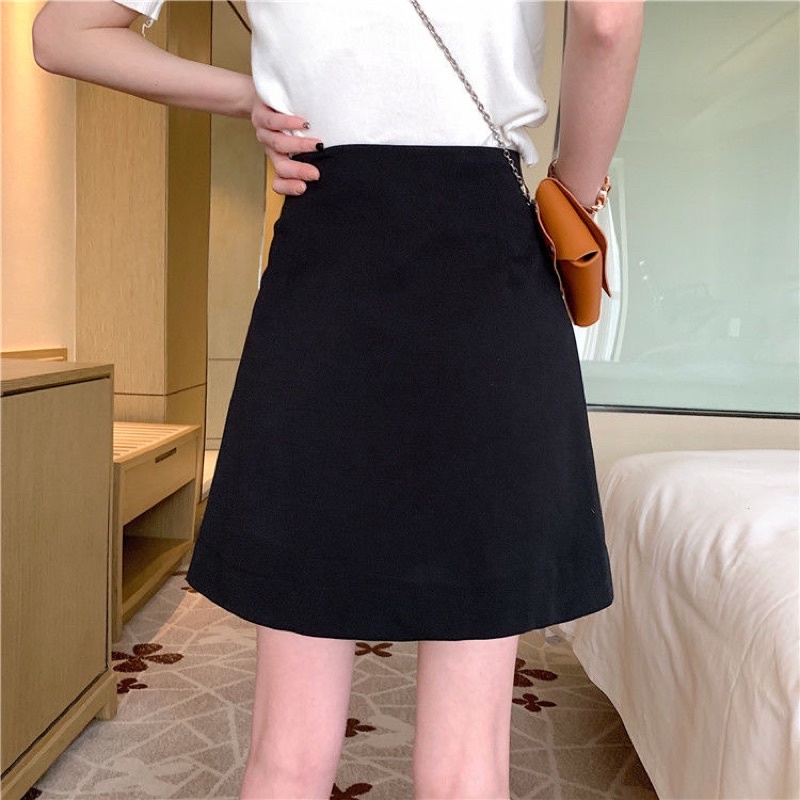 Chân váy chữ A vạt cách điệu có 3 cúc - kèm ảnh thật- M865 | BigBuy360 - bigbuy360.vn