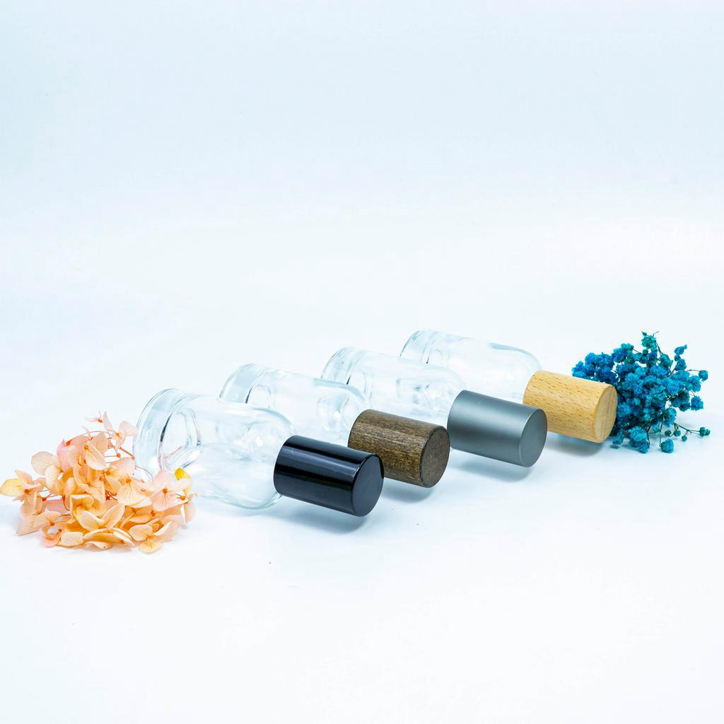Chai lọ đựng nước hoa thủy tinh kiểu Le LB 30ml nắp nhiều màu dạng xịt phun sương!