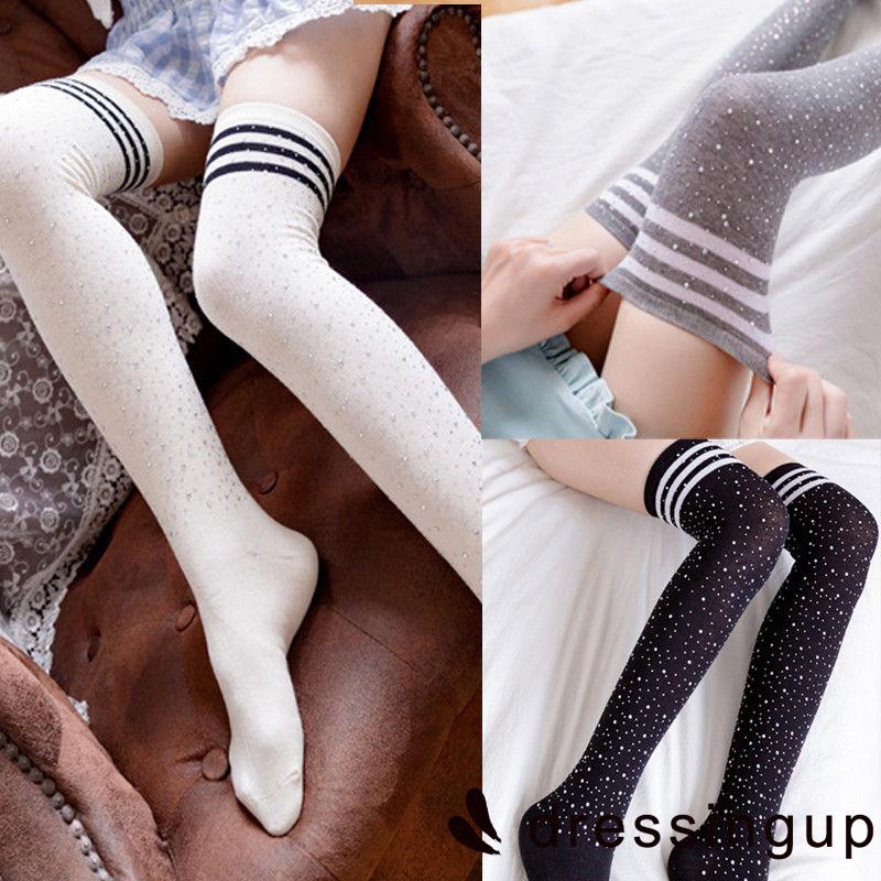 Vớ cổ cao qua gối giữ ấm chân vào mùa đông cho nữ