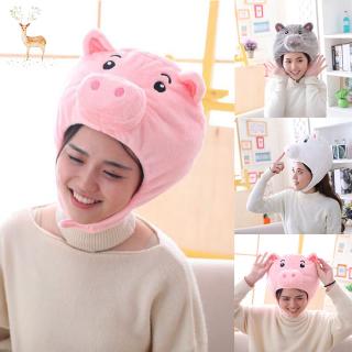 Mũ con ngộ nghĩnh Mũ trùm đầu hình heo hồng dễ thương cho bé chụp hình