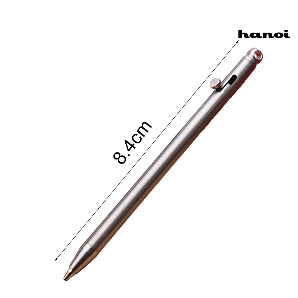 Bút Bi Nhỏ Bằng Titan Có Móc Khóa Tiện Dụng Mang Theo Đi Du Lịch Và Cắm Trại Ngoài Trời
