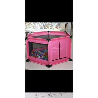 quây bóng lục giác khung inox chắc chắn tặng kèm 15 bóng nhựa