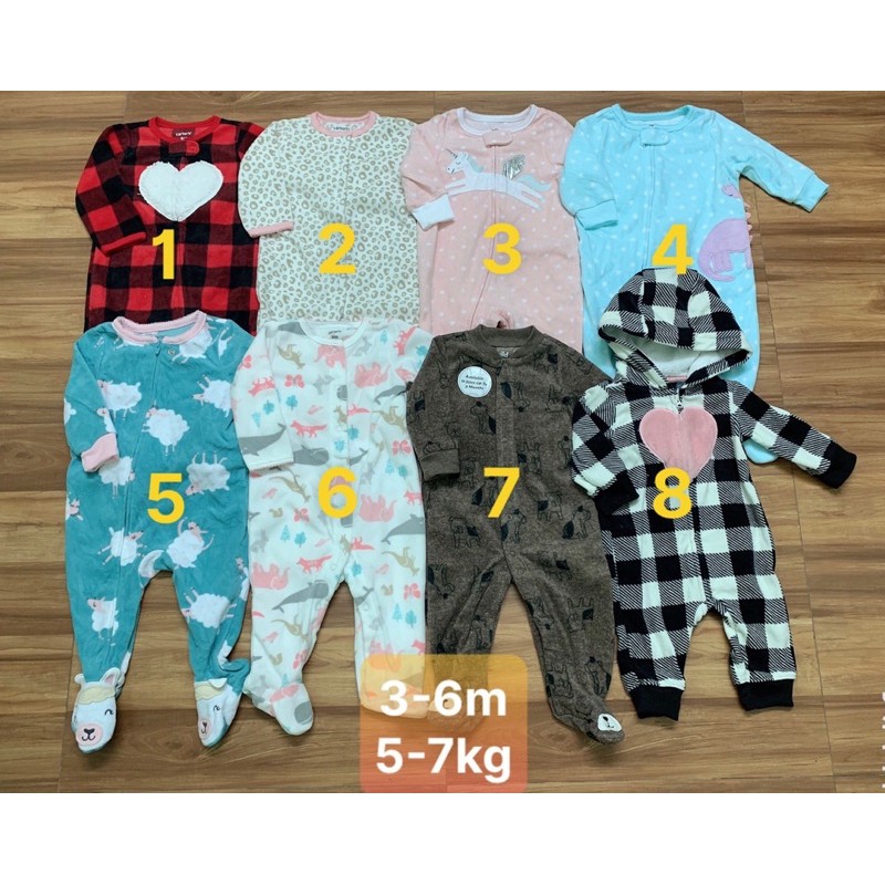 [Sale lẻ size] Body nỉ hàng xuất dư cho bé từ 0-36m