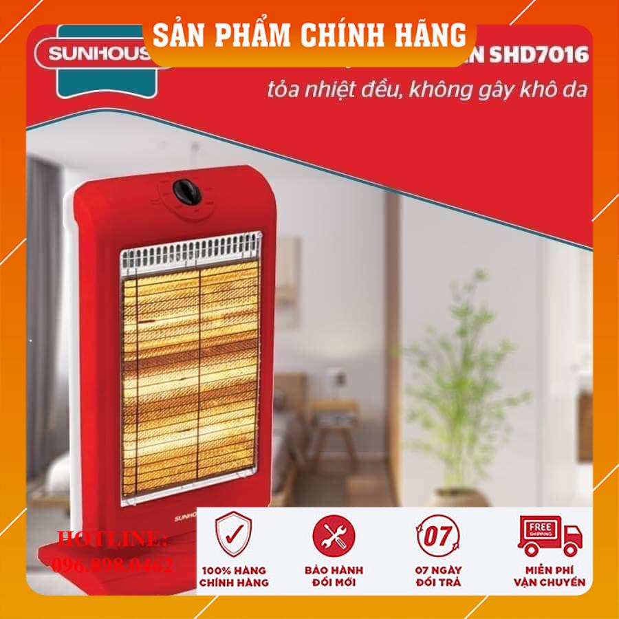 Máy Sưởi Sunhouse HALOGEN 3 bóng - Máy Sưởi Ấm Phòng Ngủ, Quạt Sưởi - Đèn Sưởi Sunhouse 1000W [CHÍNH HÃNG - FREESHIP]