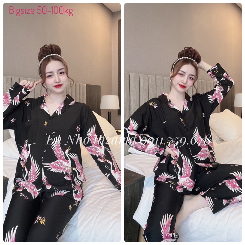 Bigsize Tay Dài quần dài 40-110kg Lụa