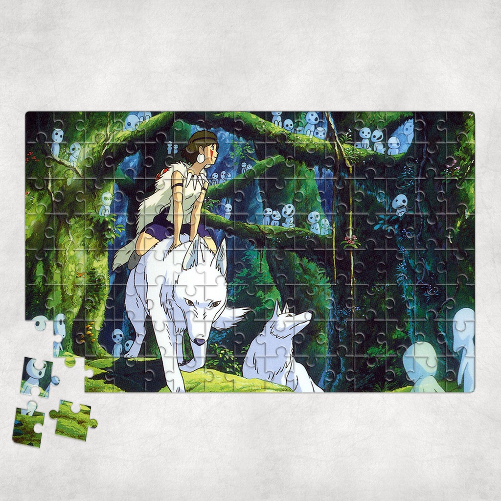 Tranh ghép hình PRINCESS MONONOKE - Mẫu 2 - Nhận in theo yêu cầu