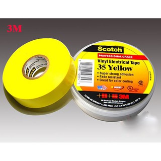 Băng keo điện màu vàng 3M Scotch 35 size 19mmx20m