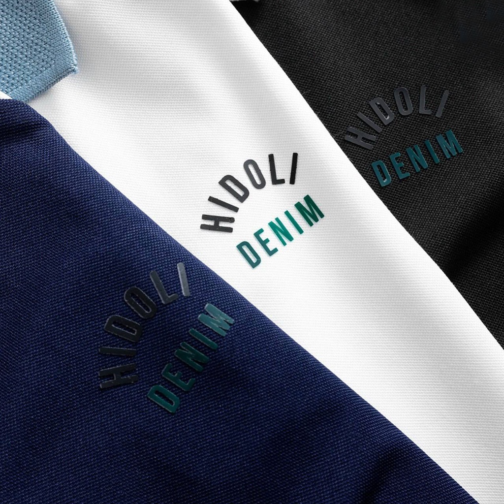 Áo thun POLO, thun nam cộc tay phối màu cá tính, logo in nổi đa màu sắc - PL05
