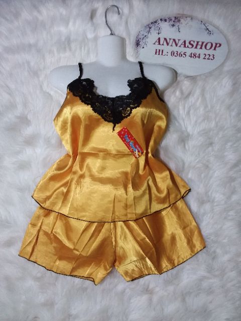 (45 - 58 ký) BỘ NGỦ HAI DÂY PHI BÓNG PHỐI REN (hình thật + video shop) | BigBuy360 - bigbuy360.vn