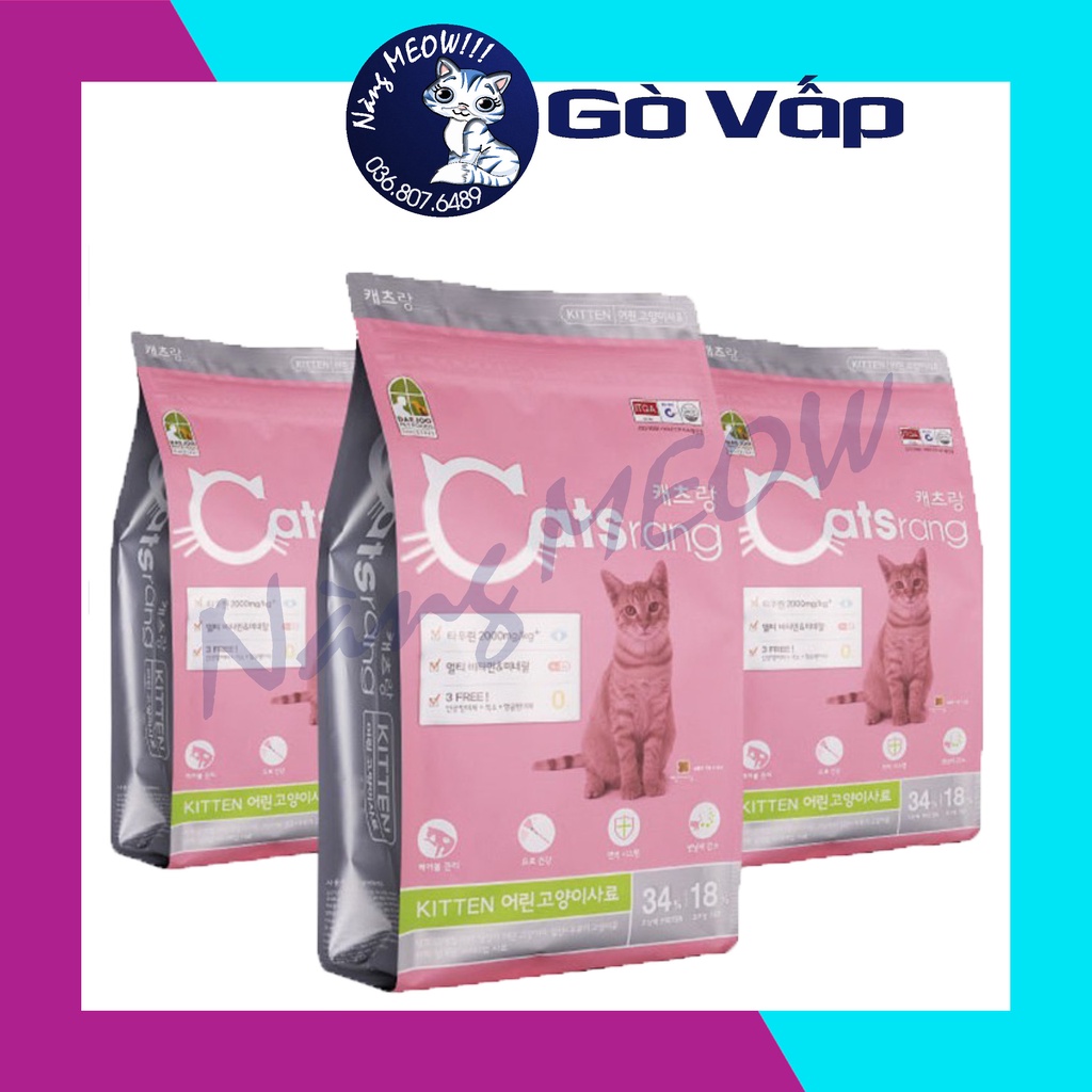 Catsrang kitten Hạt thức ăn dành cho mèo con - NÀNG MEOW