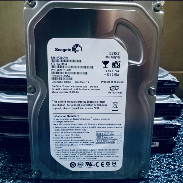 Ổ Cứng 3.5 Hdd 160gb 100% Cho Cpu Máy Tính | BigBuy360 - bigbuy360.vn