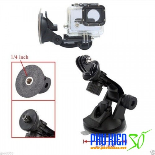 Giá đở Camera hành trình và camera thể thao gắn trên kính xe hơi | BigBuy360 - bigbuy360.vn