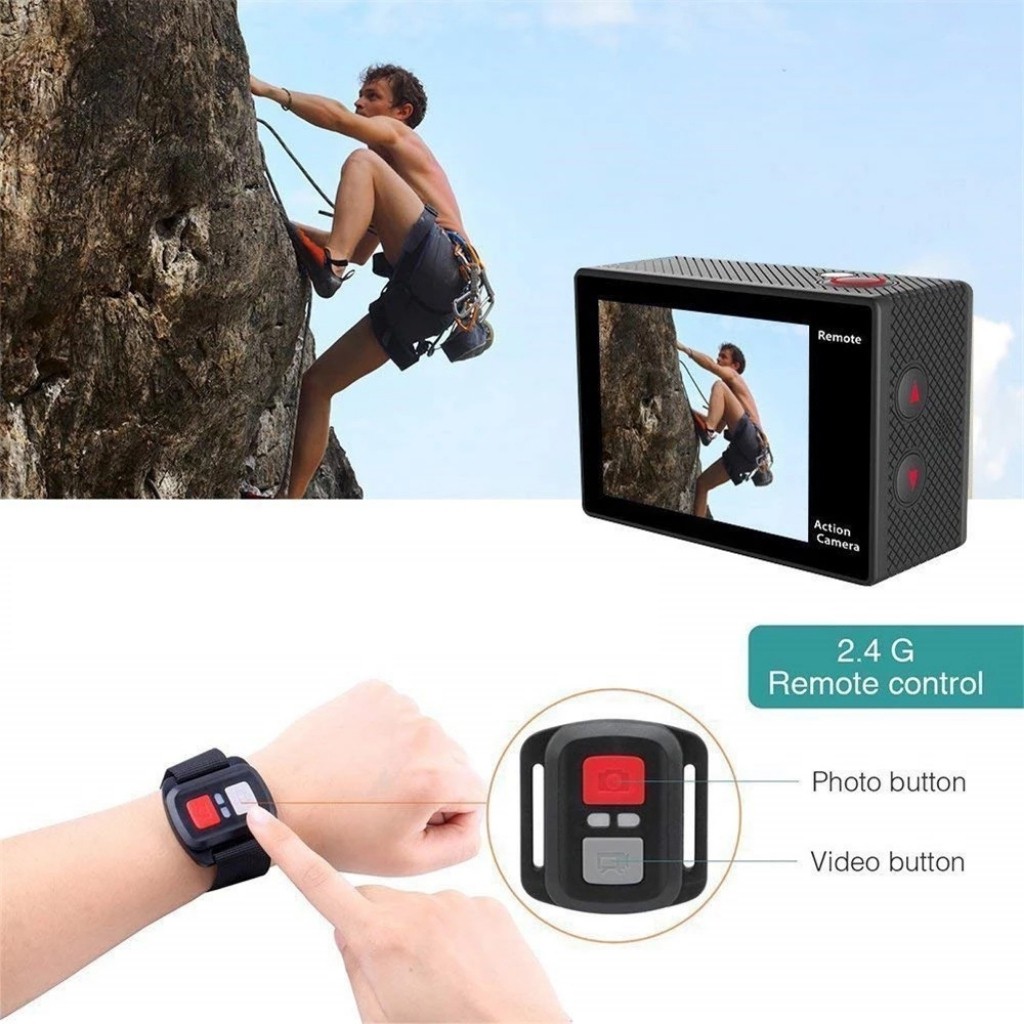 Camera Hành Trình Eken Ultra HD Wifi Quay Video 4K Tặng Đầy Đủ Bộ Phụ Kiện Sports Lắp Đặt Trên Cả Ô Tô Xe Máy | BigBuy360 - bigbuy360.vn