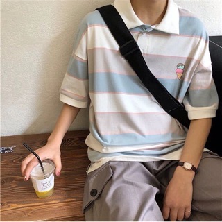 Áo Polo Ulzzang pastel
