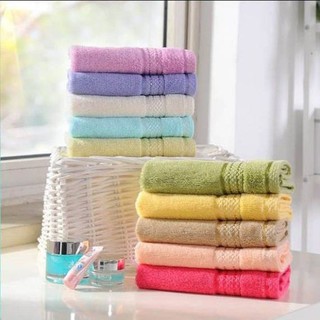 Combo 10 khăn rửa mặt chất cotton dày đẹp, nhiều màu