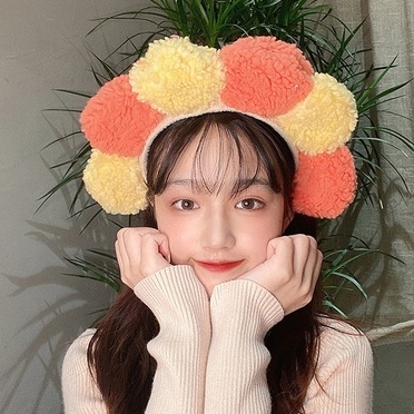 Bờm Hoa, Băng Đô Rửa Mặt Hoa Cài Tóc Hàn Quốc cute PT06