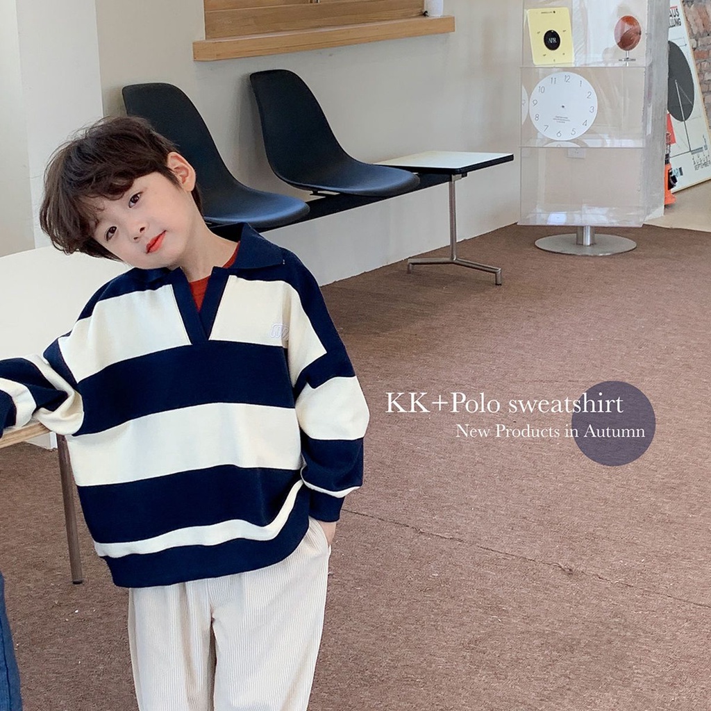 Áo Sweater Cotton Tay Dài Thời Trang Xuân Thu Dành Cho Bé Trai