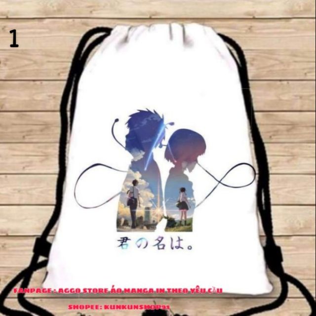Balo Dây Rút Anime Your Name - Tên Cậu Là Gì
