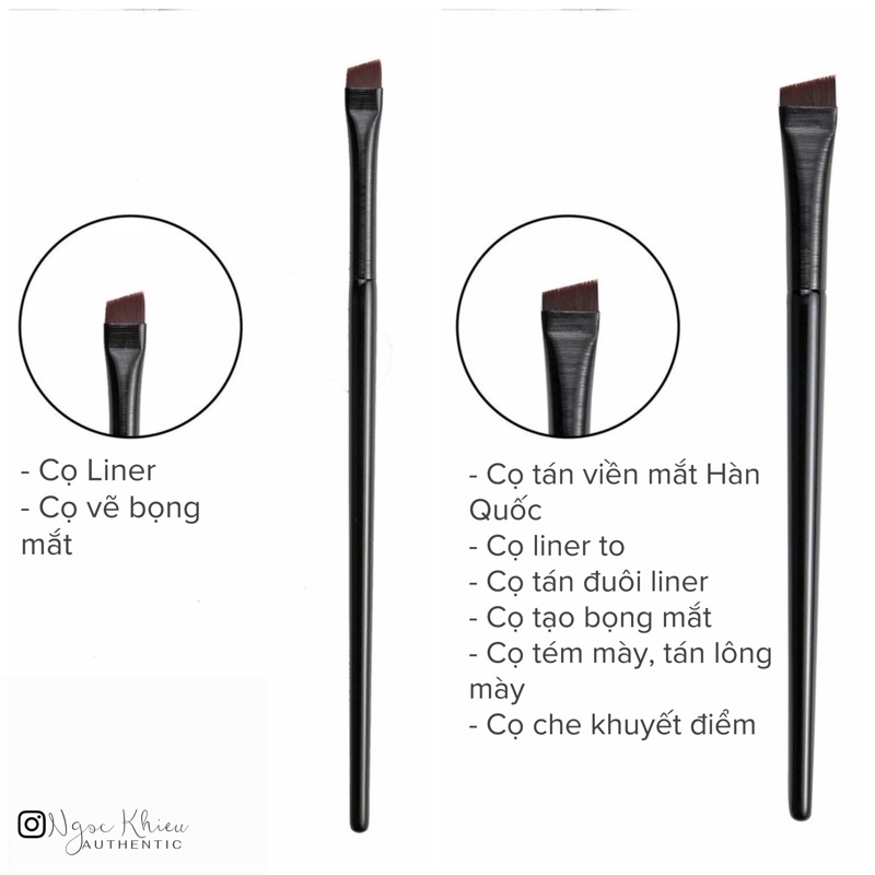 Cọ kẻ eyeliner vẽ mắt gel siêu mảnh và dễ dàng