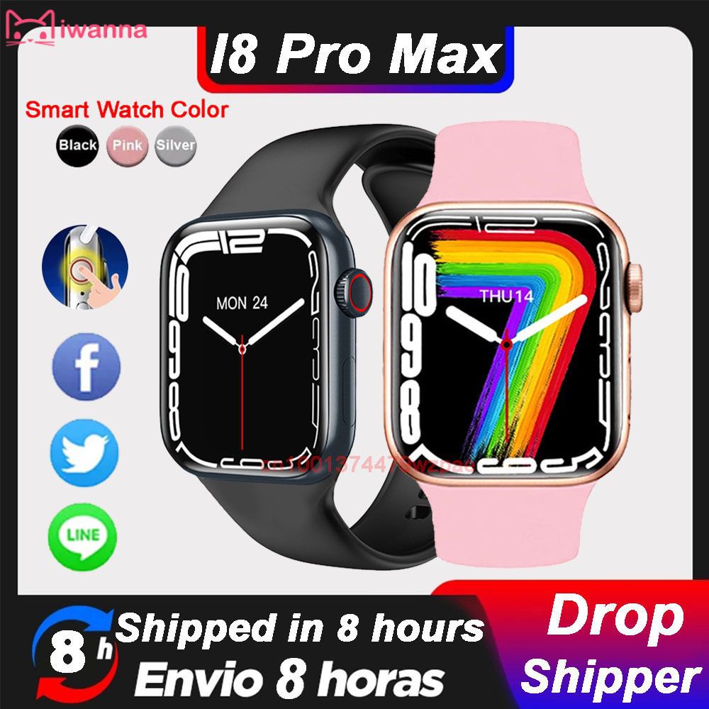 2022 Mới I8 Pro Max Đồng Hồ Thông Minh Smart Watch Series 7 Đồng Hồ Bluetooth Tự Làm Dây Nữ Nam của Đồng Hồ Thông Minh Pk I7 Pro Max X8 Max VN