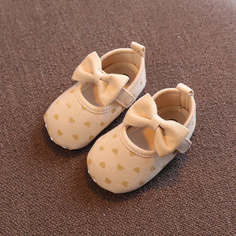 Giày công chúa đế mềm chống trơn trượt cho bé gái tập đi 0 -12m