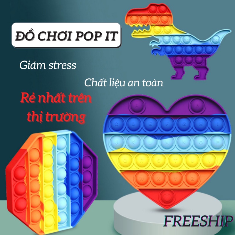 Pop It Đồ Chơi Bóp Bong Bóng Giảm Căng Thẳng Cho Người Lớn Trẻ Em LEON OFFICIAL